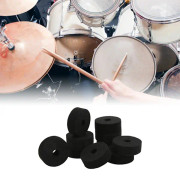 20 st Cymbalfiltbrickor Stativ Ersättningsdelar Trumset Tillbehör Halkfri 4cm Svart