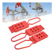 3 st Tag Out Lock Out Hasp 6 Hål Nylon Säkerhetshänglås Hasp för Elektrisk Isolering Låsning