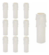 Plastkrona, 10 st Droppljus, Kronljus Rör, Kronljus Hylsor