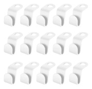 50 Stycken Utrymmesbesparande Krok kompatibel Klädhängare, 5,5 x 2 cm Klädhängare Krok Hängare Anslutningskrok Hängare Anslutningar kompatibel Dörrband W