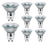 GU10 halogenlampa 50W dimbar, 220V GU10 halogenlampa 2 stift, 2800K