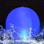LED Ball Light Lamp,Esuper Waterproof LED Solar Globe Flytande Lampa,Färgskiftande LED Nattlampa Utomhus, Fest