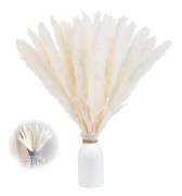 Torkade Pampasgräs Set om 15, 43cm Konstgjorda Torkade Blommor Vas Dekor, Pampasgräs Dekor och Torkade Blommor, Naturlig Pampasgräs, Torkade Pampas