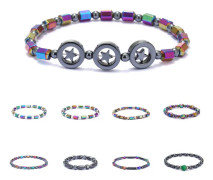 2-Pack Anti-Anxiety Magnetic Anklet Obsidian Chakra Anklet