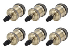 st Lamphållare Metall E26 E27 Skruv Retro Lighting Base Tillbehör med slipat aluminium skalBlå brons
