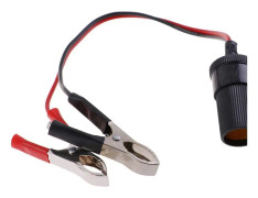 1st 12V 40cm Svart Röd Batteriuttagsklämma Nätuttag Adapterkontakt Bilbatteriuttag Cigarettändare Ström