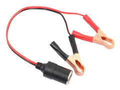 VODOOL bilbatteriterminalklämma 12V 10A fordonscigarettändare honbatterier Uttag Nätadapter Anslutningskabel