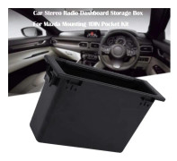 Bilstereo Radio Instrumentbräda Förvaringsbox Montering 1Din Pocket Kit Förvaringsbox Tillbehör Interiör för Mazda