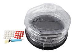 Mushroom Monotub Kit Bärbar uppblåsbar svampodlingssats Återanvändbar svampfruktkammare med pump för odling hemma