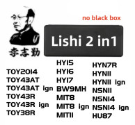 No Box Lishi 2 In 1 TOY43 TOY38R HU162T(8) VA6 VA2T VAC102 WT47T YH35R YM15 YM23 YM28 YM30 ZD30 HU71 K5 2in1 LÅSSMITH Verktyg