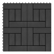 Homestorecity 22 st Terrastegels 30x30 cm 2 m² HKC svart 2