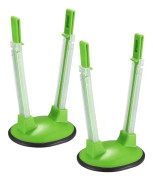 2 st Baggy Racks, Justerbar Sandwich Bag Stand Holder, Matförvaringspåsar Clips Stands, Plast Återanvändbara Fryspåsar Racks - Grön