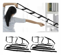 2PCS Säng Sit Up Hjälpare Nylon Justerbar Fyra Sektioner Sängstege Assist för Äldre