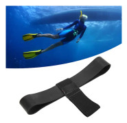 KEEP DIVING Dykflaskslang Hållare Band Gummi Elastisk Slitstark Snorkling Flask Rem för 6L CylinderSvart
