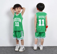 Barn Pojkar Flickor Basketboll Spårkläder Set Sportkläder Outfits F
