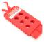 10PCS Säkerhetslås Hasp 6-håls Isolerande Nylon för Industriell Utrustningsunderhåll
