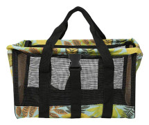 Trädgårdsverktygsförvaringsväska Mesh Förvaringshandväska för Trädgårdsverktyg Leksaker 30x20x20cm Gula Blad
