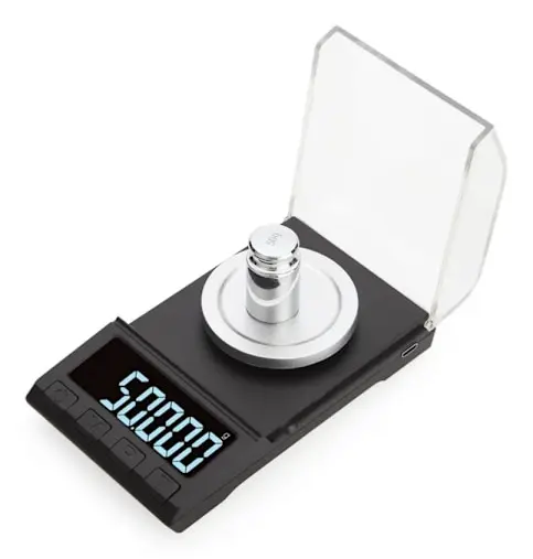 Mikrovåg med multi-enhetsomvandling för pulvermedicin, guld och matlagningsingredienser, med LCD-display, portabel och dammtät design för