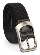 Elastiska bälten för män, stretchiga elastiska bälten för män, flätade vävda bälten för män jeans shorts byxor, casual bälten