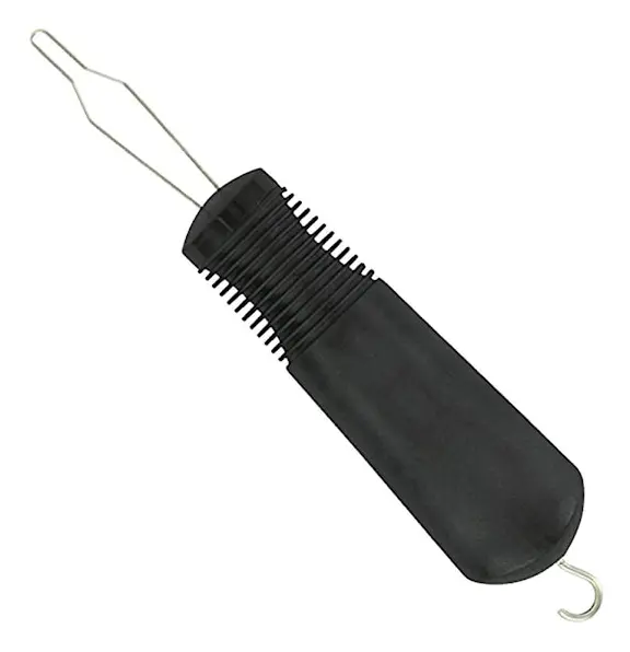 Universal Wire Loop Button Hook Dragkedja Pull Assistant Dressing Aids Tool