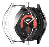 Spigen Galaxy Watch 5 Pro (45mm) Skal och Härdat Glas Skärmskydd - Crystal Clear