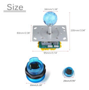 20 DIY LED-upplysta arkadspelknappar 2 joysticks 2 USB-kodarkit speldelar set