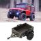 RC-bil släpvagn i aluminiumlegering med halkfria gummidäck, rostskyddad för Traxxas TRX4M 1/18 RC-bil Deep Titanium