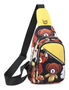 Dam Bröstväska Mode Crossbody Väska Flickor Satchel Crossbody Axelväska Sling Bag kompatibel Vandring Utomhus Cykling Camping Tålig Oxkompatibel