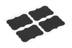 9 st glasburk flaska svarta tavla klistermärken kök arrangör DIY griffeltavla etiketter #Fancy Frame