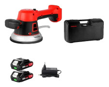 Golvvibrator, 6-växlad justerbar, kompatibel med Makita 18v batteri., 2 Batteri EU-kontakt