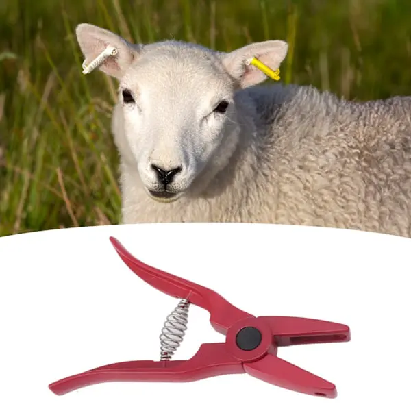 Livestock Öronmärkningstång Ergonomiskt Antihalkhandtag Ansträngningsbesparande Öronmärkningsapplikator för Gård Grisar Getter Nötkreatur Får