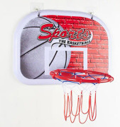 Mini basketkorg 34 x 30 cm inomhus basketkorg med boll och pump basketleksakspresenter för barn vuxna
