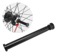 Cykelfrontgaffelaxel i aluminiumlegering, kompakt struktur, hjulaxel för mountainbike