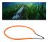 Skjutstång Spjut Slunga 5x10mm Latex Band Bra Elasticitet Tillbehör för Fiske Orange