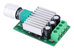 DC 10A PWM-motorhastighetskontrollmodul, högeffektshastighetsregulator justerbar spänningsregulator 12-30V spänningsregulator (PWM-hastighetsregulator)