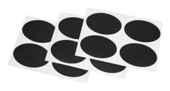 9 st glasburk flaska svarta tavla klistermärken hem kök arrangör DIY griffeltavla etiketter #Oval