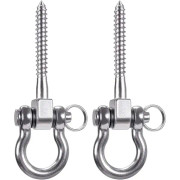 2 Stycken 900KG Kapacitet 304 Rostfritt Stål Tak Krok, Upphängningstränare Hängande Kit för Hängande Stol, Hängande Lampa, Hängmatta, Boxningssäck, Sling