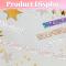 4 Rolls Crystal Resin Rhinestone Tape Self-Adhesive Tape Roll Glitter Resin Diamond Tape Sparkling Diamond Tape Glitter Sticker Wrapped
