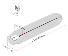 6mm 1/4in Kolstål Design Stämpel Punch Stämplingsverktyg för DIY Läder Trä Smycken CraftLeaf