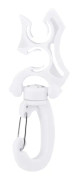 Dykning Dubbel BCD Slanghållare Clip Regulator Fäste Spänne Krok för Snorkling (Vit)