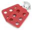10 st lockout-hasp 38 mm/1,5 tum 6 hål aluminiumisolering för brandfarliga explosiva platser