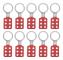 10 st lockout-hasp 38 mm/1,5 tum 6 hål aluminiumisolering för brandfarliga explosiva platser