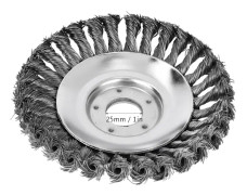 Borstgräs tråd hjul rostfritt stål trimmerhuvud rengöringsverktyg för trädgård (200mm)