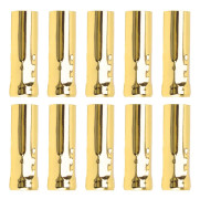 10st E14 metallrör för ljuslampshållare Lampfot Belysningstillbehör 25x80mm Elektrofores Guld