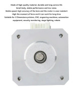 DC4.0V 1.2A 1.8° Nema 17 Bipolar Stepper Motor 320mN.m/45oz.in för 3D-skrivare 34mm höjd
