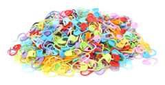 1000 st stickmarkörer i plast, färgglada och hållbara virkningsklämmor för stickning och gör-det-själv-hantverk
