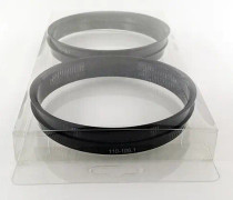 74,1-72,6 mm 4 st/lot Svart plast hjulnav Centriska ringar anpassade storlekar