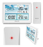 Berdsen väderstation med display BD-909 vit