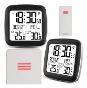 Väderstation med display BD-903 silver