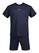 Hugo Linked Short 10261152 Kortärmad Pyjamas Blå S Man